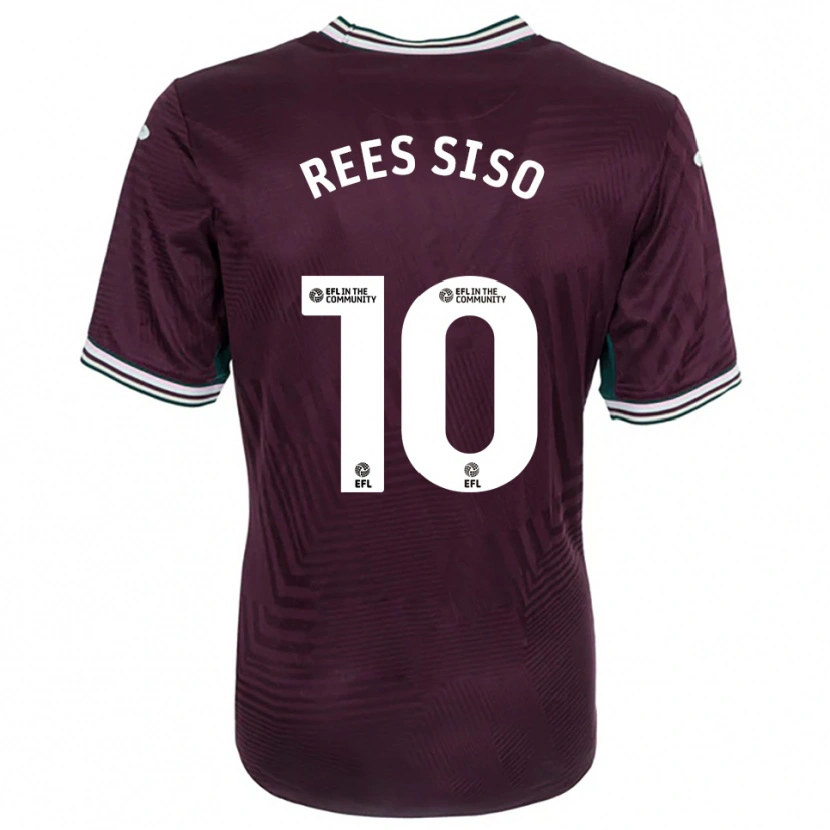 Danxen Kvinder Ramon Rees-Siso #10 Rust Rød Hvid Udebane Spillertrøjer 2025/26 Trøje T-Shirt