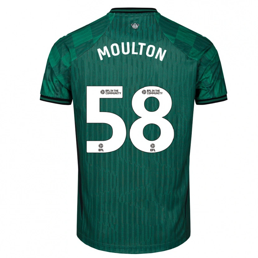Danxen Kvinder Jai-Dea Moulton #58 Grøn Sort Udebane Spillertrøjer 2025/26 Trøje T-Shirt