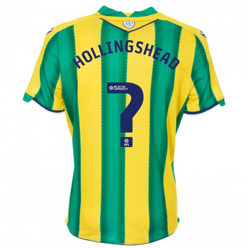 Danxen Kvinder Ronnie Hollingshead #0 Gul Grøn Udebane Spillertrøjer 2025/26 Trøje T-Shirt