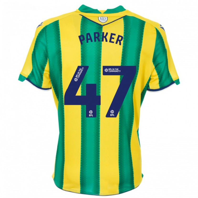 Danxen Kvinder Michael Parker #47 Gul Grøn Udebane Spillertrøjer 2025/26 Trøje T-Shirt