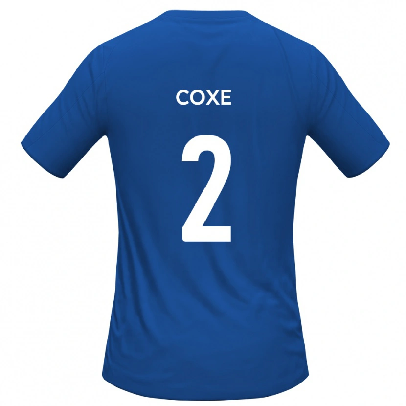 Danxen Kvinder Cameron Coxe #2 Himmelblå Udebane Spillertrøjer 2025/26 Trøje T-Shirt