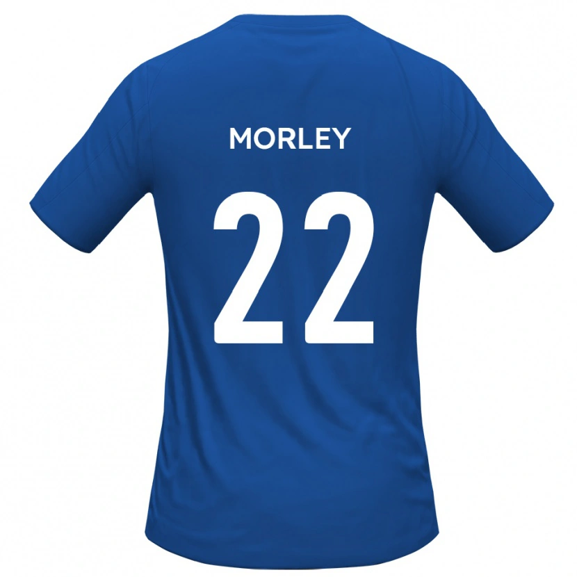 Danxen Kvinder Adam Morley #22 Himmelblå Udebane Spillertrøjer 2025/26 Trøje T-Shirt