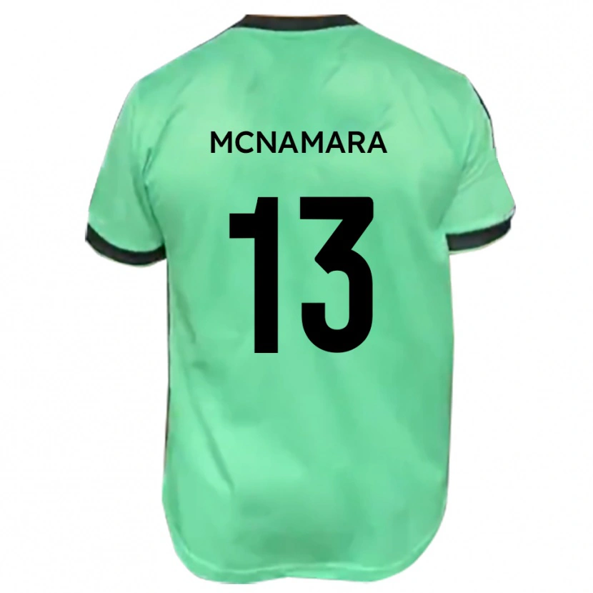 Danxen Kvinder Josh Mcnamara #13 Turkis Sort Udebane Spillertrøjer 2025/26 Trøje T-Shirt