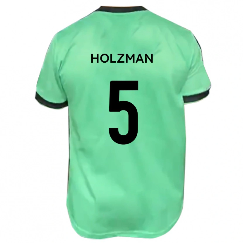 Danxen Kvinder Louie Holzman #5 Turkis Sort Udebane Spillertrøjer 2025/26 Trøje T-Shirt