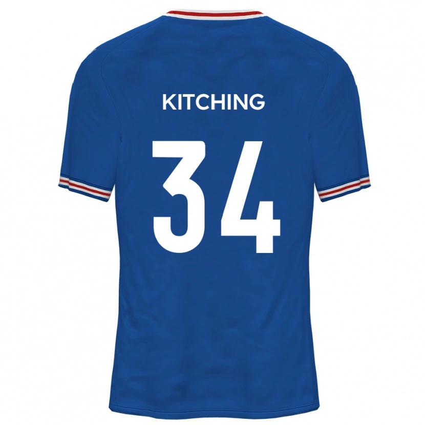 Danxen Kvinder Mark Kitching #34 Dodger Blå Udebane Spillertrøjer 2025/26 Trøje T-Shirt