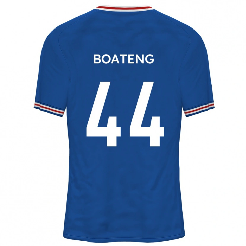 Danxen Kvinder Hiram Boateng #44 Dodger Blå Udebane Spillertrøjer 2025/26 Trøje T-Shirt