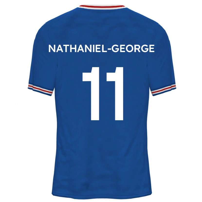 Danxen Kvinder Ashley Nathaniel-George #11 Dodger Blå Udebane Spillertrøjer 2025/26 Trøje T-Shirt