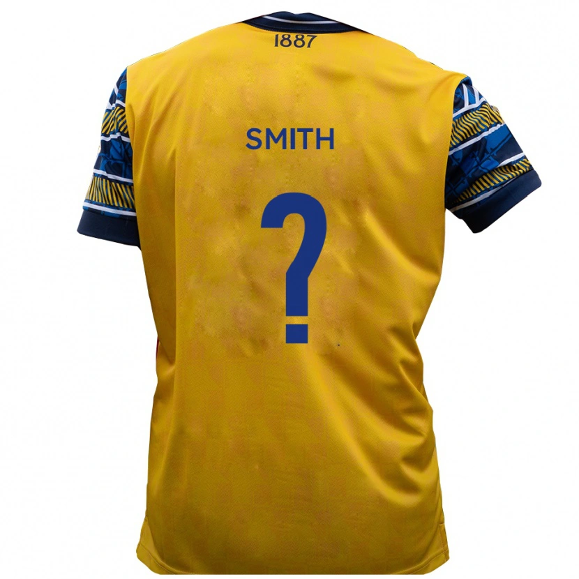 Danxen Kvinder Jayden Smith #0 Gul Sort Udebane Spillertrøjer 2025/26 Trøje T-Shirt