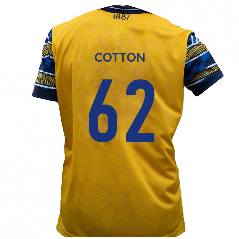 Danxen Kvinder Bailey Cotton #62 Gul Sort Udebane Spillertrøjer 2025/26 Trøje T-Shirt