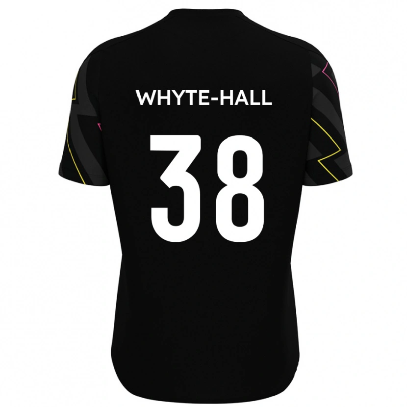 Danxen Kvinder Szhem Whyte-Hall #38 Sort Grå Udebane Spillertrøjer 2025/26 Trøje T-Shirt