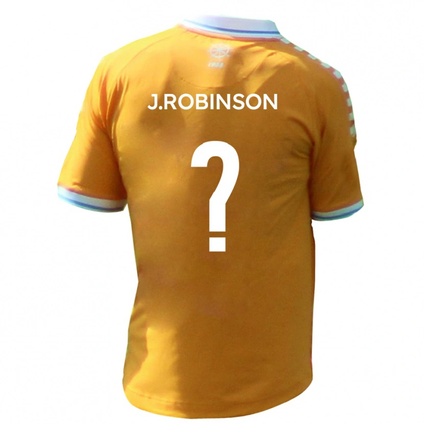 Danxen Kvinder Justine Robinson #0 Gul Blå Udebane Spillertrøjer 2025/26 Trøje T-Shirt
