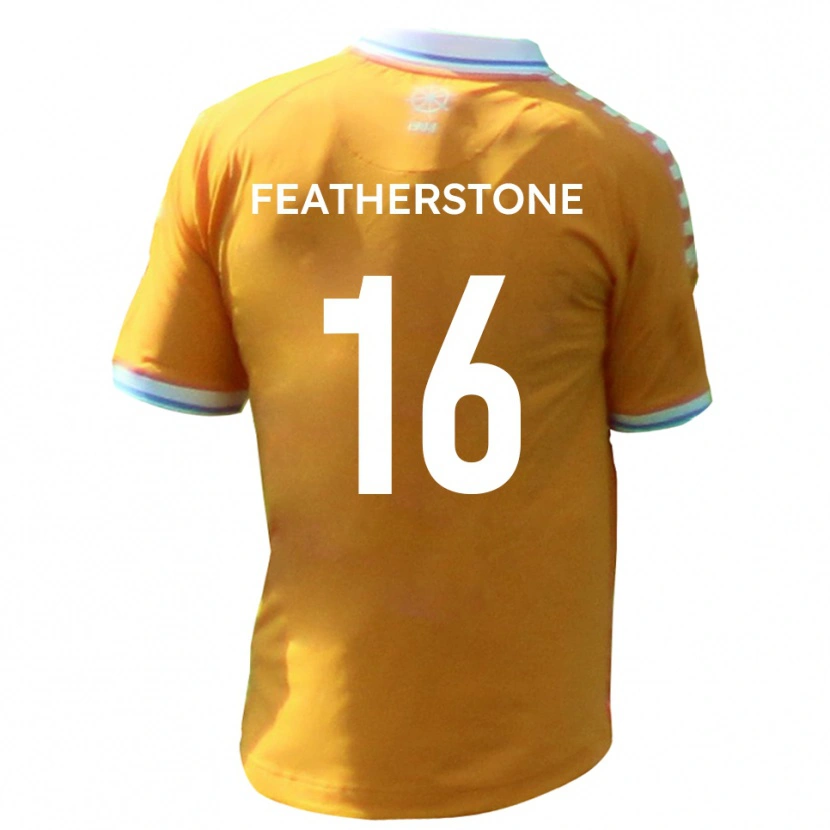 Danxen Kvinder Nicky Featherstone #16 Gul Blå Udebane Spillertrøjer 2025/26 Trøje T-Shirt