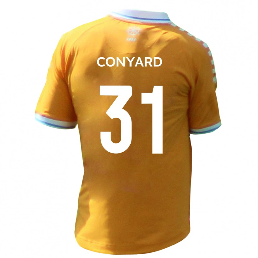 Danxen Kvinder Harry Conyard #31 Gul Blå Udebane Spillertrøjer 2025/26 Trøje T-Shirt