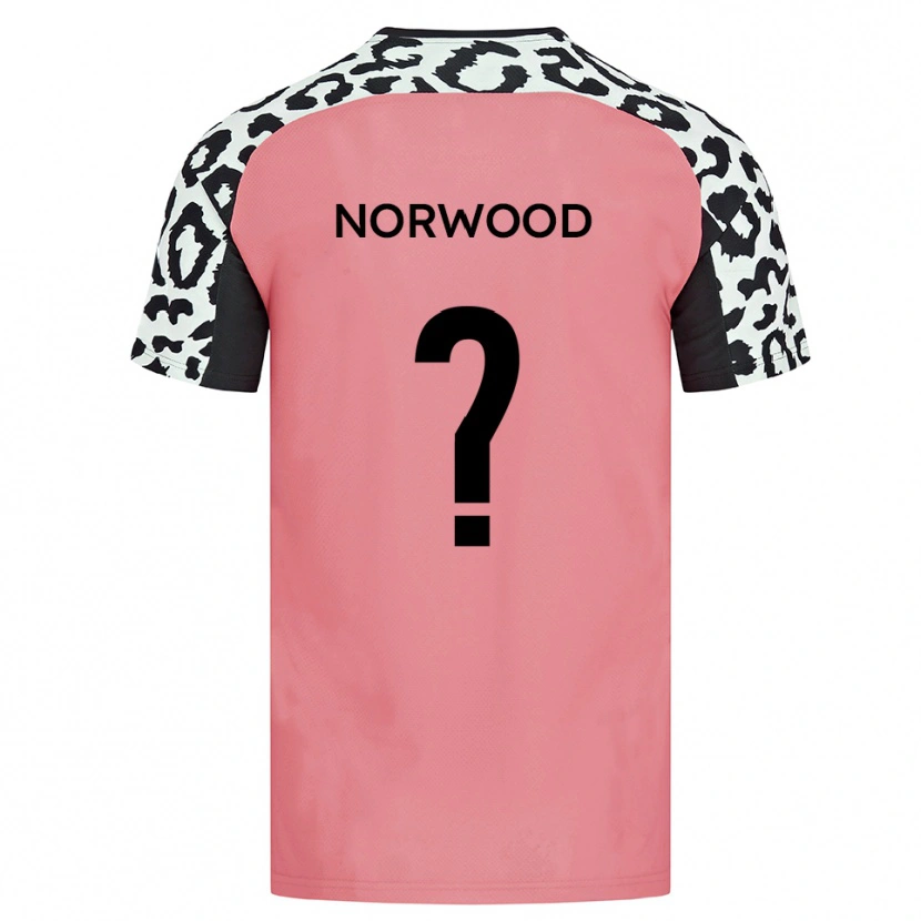 Danxen Kvinder Bea Norwood #0 Pink Sort Udebane Spillertrøjer 2025/26 Trøje T-Shirt