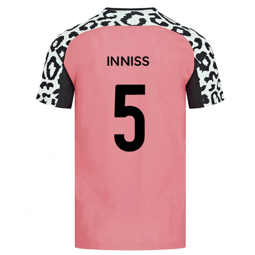 Danxen Kvinder Ryan Inniss #5 Pink Sort Udebane Spillertrøjer 2025/26 Trøje T-Shirt