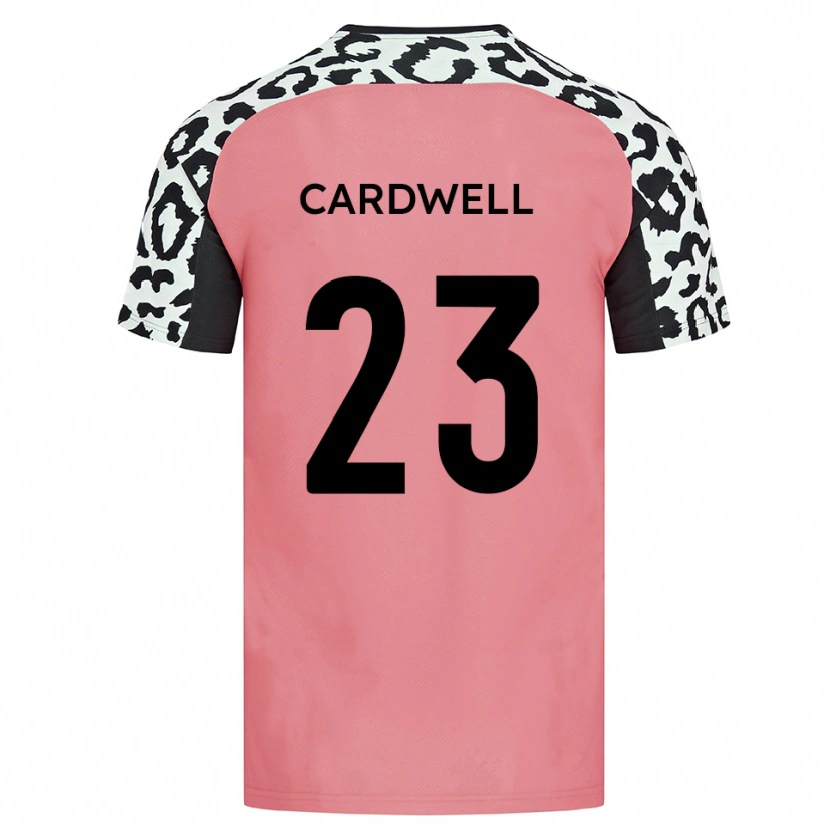 Danxen Kvinder Harry Cardwell #23 Pink Sort Udebane Spillertrøjer 2025/26 Trøje T-Shirt