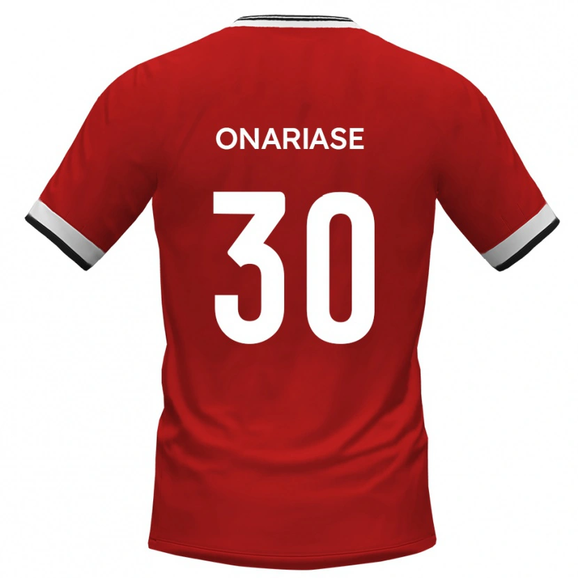 Danxen Kvinder Emmanuel Onariase #30 Hvid Sort Udebane Spillertrøjer 2025/26 Trøje T-Shirt