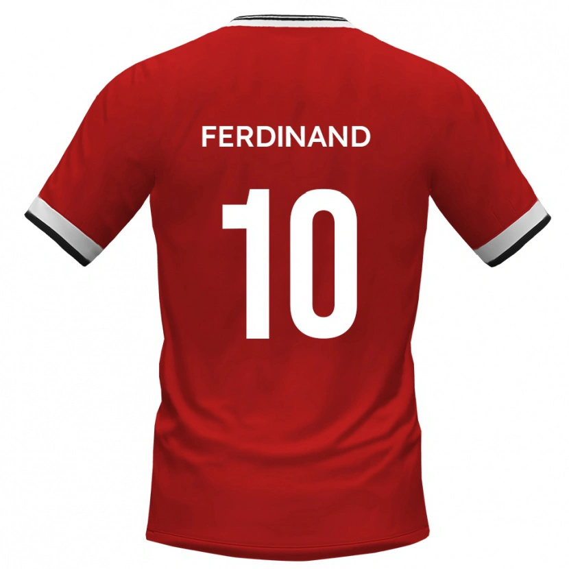 Danxen Kvinder Kane Ferdinand #10 Hvid Sort Udebane Spillertrøjer 2025/26 Trøje T-Shirt