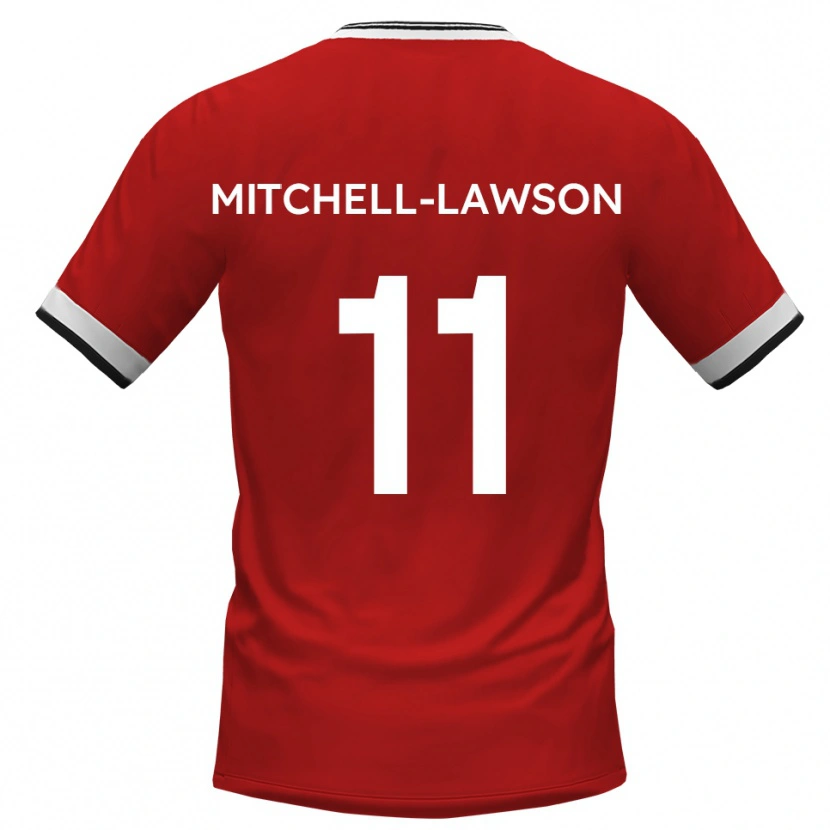 Danxen Kvinder Jayden Mitchell-Lawson #11 Hvid Sort Udebane Spillertrøjer 2025/26 Trøje T-Shirt