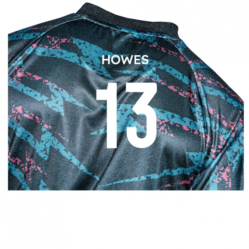 Danxen Kvinder Sam Howes #13 Sort Marine Udebane Spillertrøjer 2025/26 Trøje T-Shirt