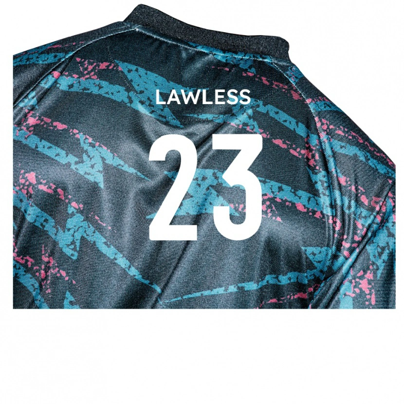 Danxen Kvinder Conor Lawless #23 Sort Marine Udebane Spillertrøjer 2025/26 Trøje T-Shirt