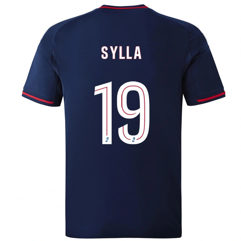 Danxen Kvinder Kysha Sylla #19 Marine Rød Udebane Spillertrøjer 2025/26 Trøje T-Shirt