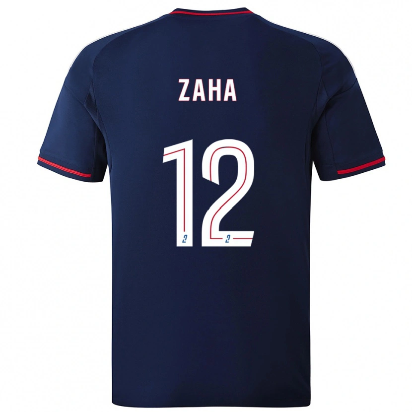 Danxen Kvinder Wilfried Zaha #12 Marine Rød Udebane Spillertrøjer 2025/26 Trøje T-Shirt