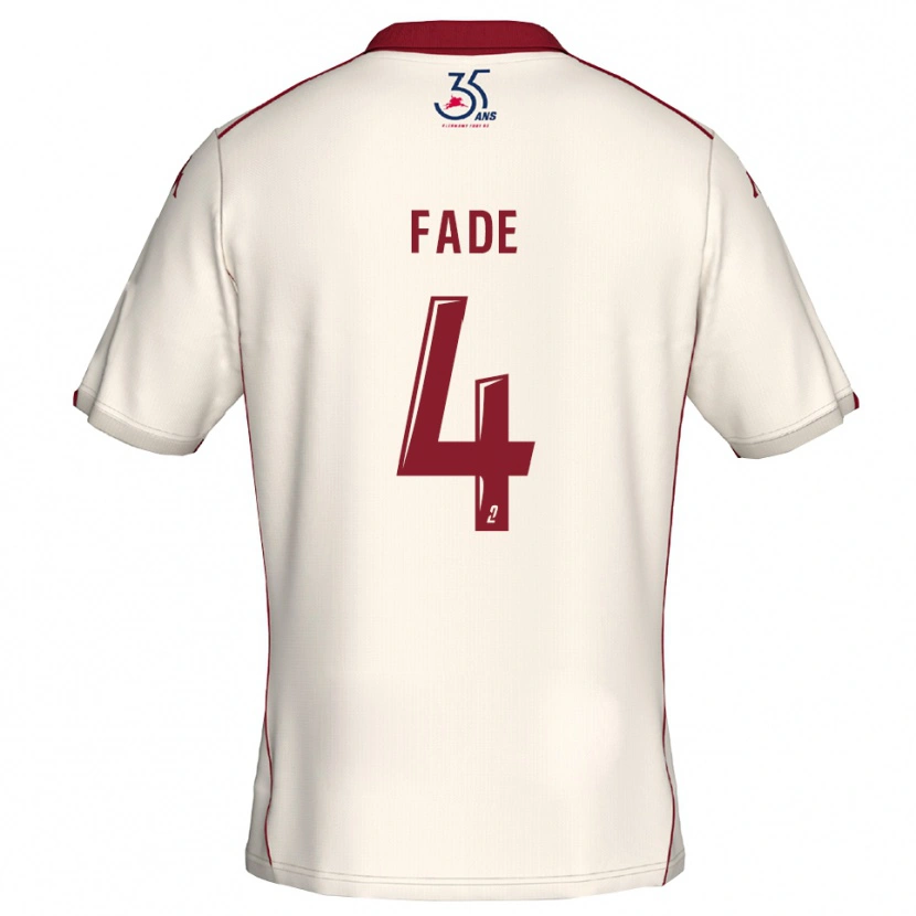 Danxen Kvinder Aboubacar Fade #4 Hvid Burgundy Udebane Spillertrøjer 2025/26 Trøje T-Shirt
