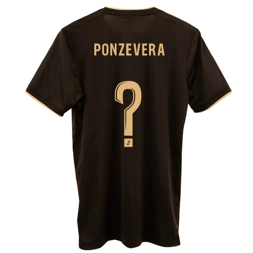 Danxen Kvinder Pierre-Pascal Ponzevera #0 Blå Rød Udebane Spillertrøjer 2025/26 Trøje T-Shirt