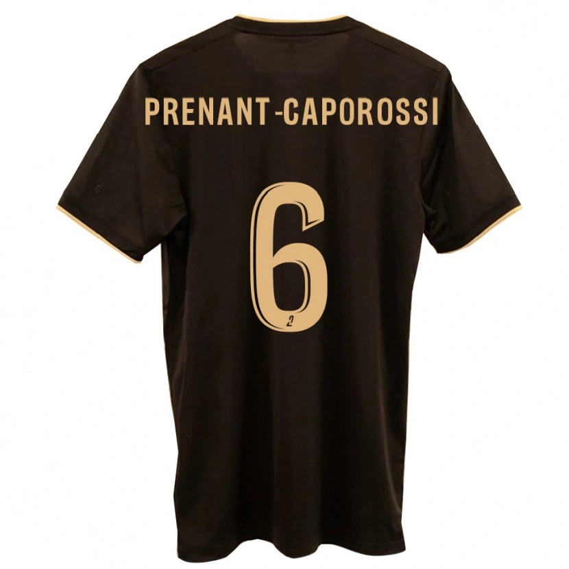 Danxen Kvinder Valentin Prenant-Caporossi #6 Blå Rød Udebane Spillertrøjer 2025/26 Trøje T-Shirt