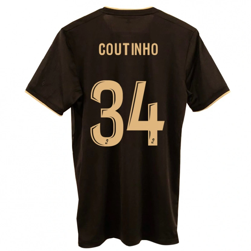 Danxen Kvinder Ricardo Coutinho #34 Blå Rød Udebane Spillertrøjer 2025/26 Trøje T-Shirt