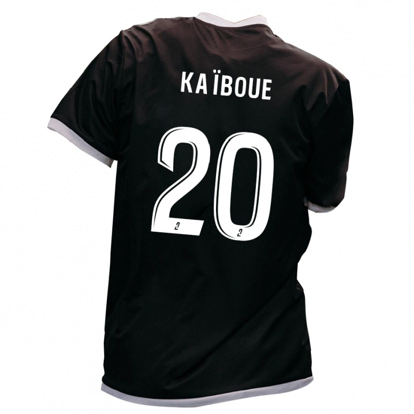 Danxen Kvinder Kylian Kaïboue #20 Sort Guld Udebane Spillertrøjer 2025/26 Trøje T-Shirt