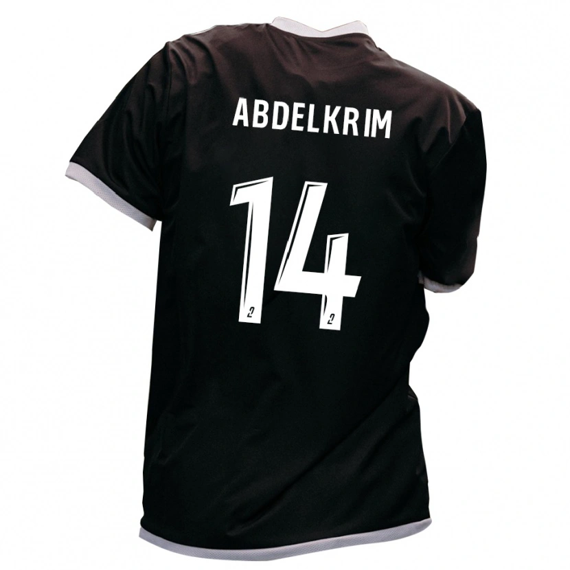 Danxen Kvinder Iliès Abdelkrim #14 Sort Guld Udebane Spillertrøjer 2025/26 Trøje T-Shirt