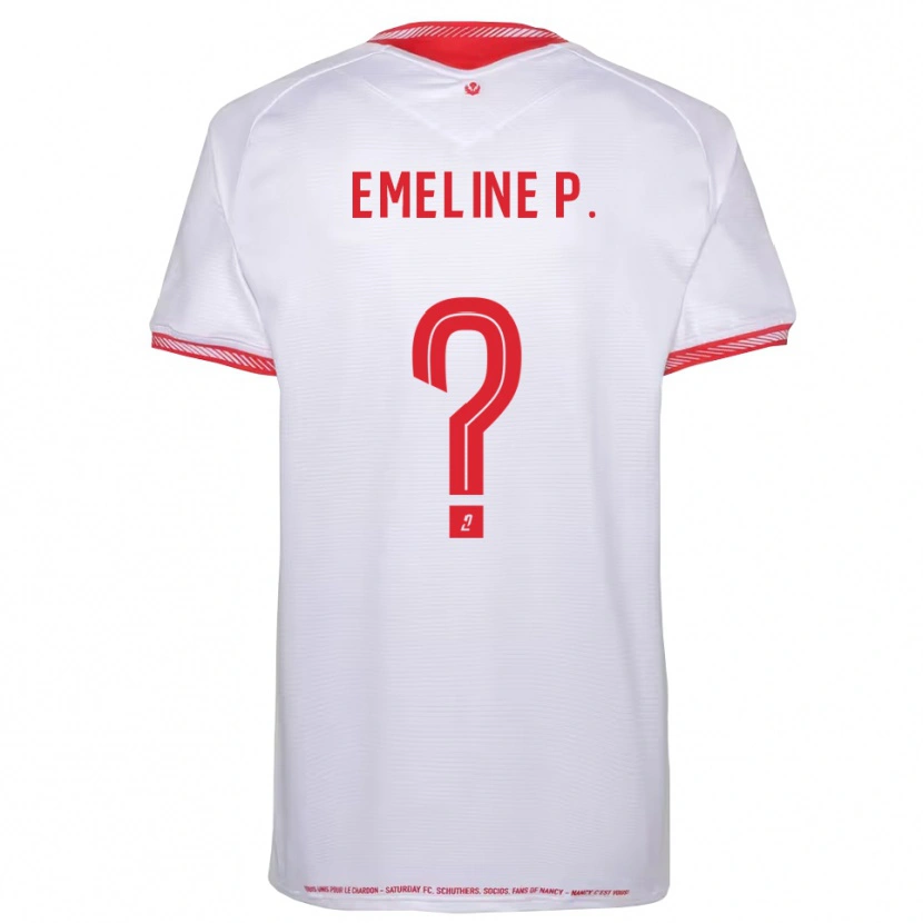 Danxen Kvinder Emeline Poirel #0 Sort Rød Udebane Spillertrøjer 2025/26 Trøje T-Shirt