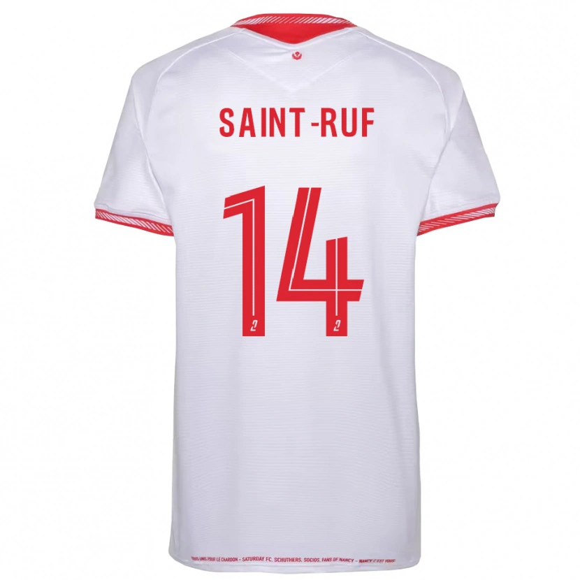 Danxen Kvinder Nicolas Saint-Ruf #14 Sort Rød Udebane Spillertrøjer 2025/26 Trøje T-Shirt
