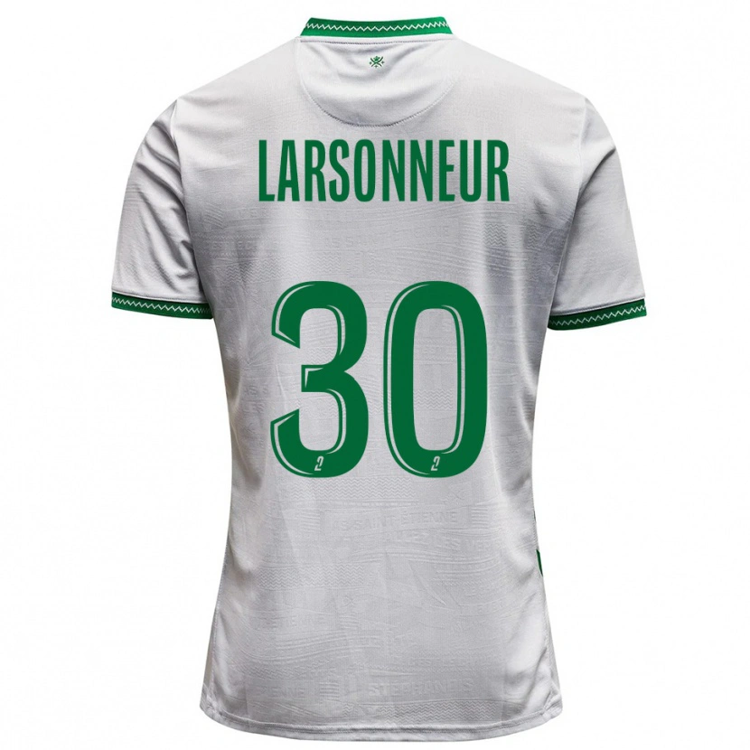 Danxen Kvinder Gautier Larsonneur #30 Hvid Grøn Udebane Spillertrøjer 2025/26 Trøje T-Shirt
