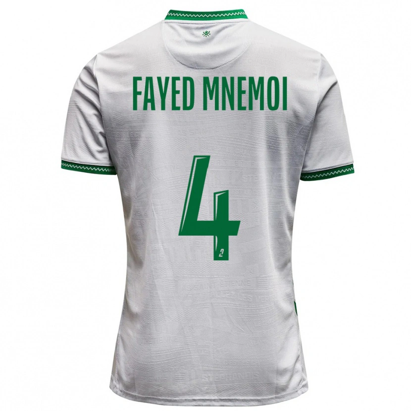 Danxen Kvinder El Fayed Mnemoi #4 Hvid Grøn Udebane Spillertrøjer 2025/26 Trøje T-Shirt