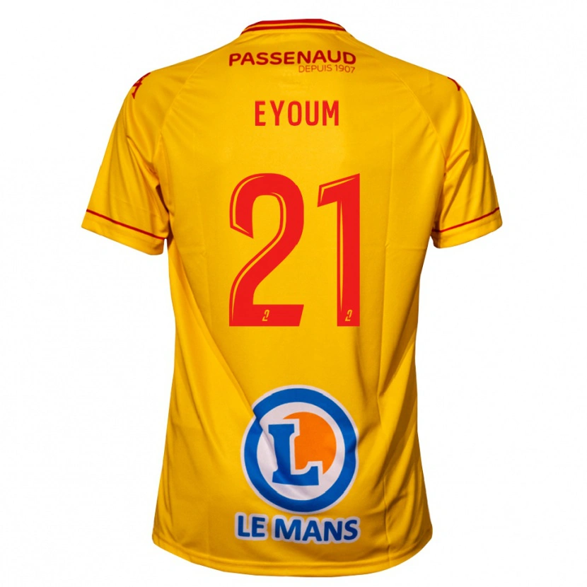 Danxen Kvinder Théo Eyoum #21 Gul Udebane Spillertrøjer 2025/26 Trøje T-Shirt