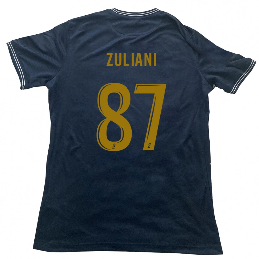 Danxen Kvinder Edhy Zuliani #87 Marine Guld Udebane Spillertrøjer 2025/26 Trøje T-Shirt