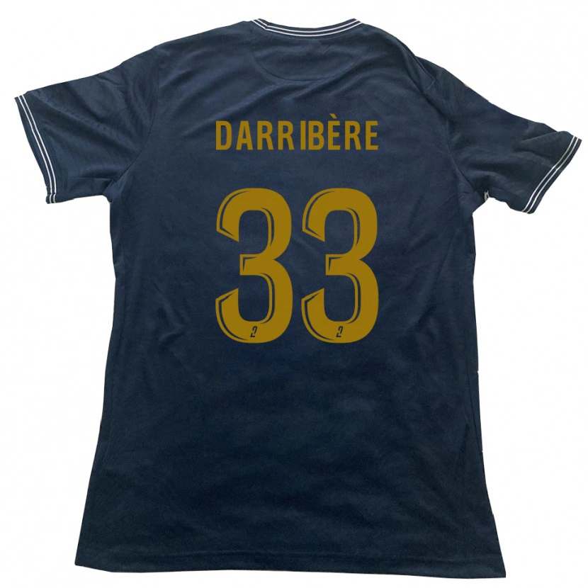 Danxen Kvinder Clément Darribère #33 Marine Guld Udebane Spillertrøjer 2025/26 Trøje T-Shirt