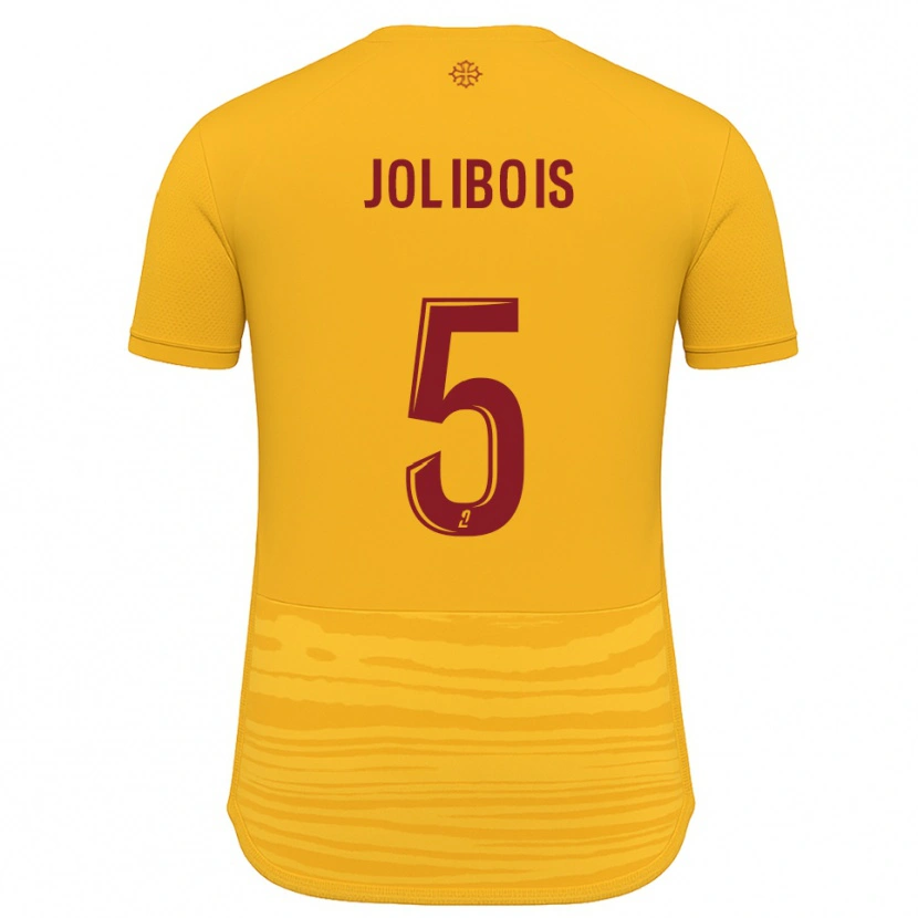 Danxen Kvinder Clément Jolibois #5 Orange Burgundy Udebane Spillertrøjer 2025/26 Trøje T-Shirt