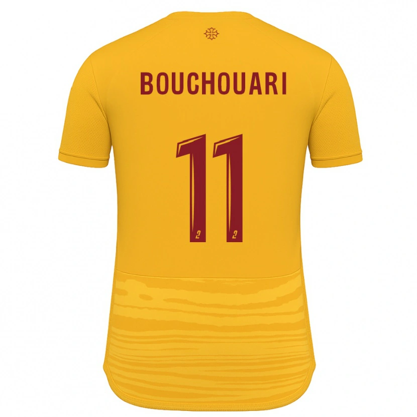 Danxen Kvinder Mohamed Bouchouari #11 Orange Burgundy Udebane Spillertrøjer 2025/26 Trøje T-Shirt