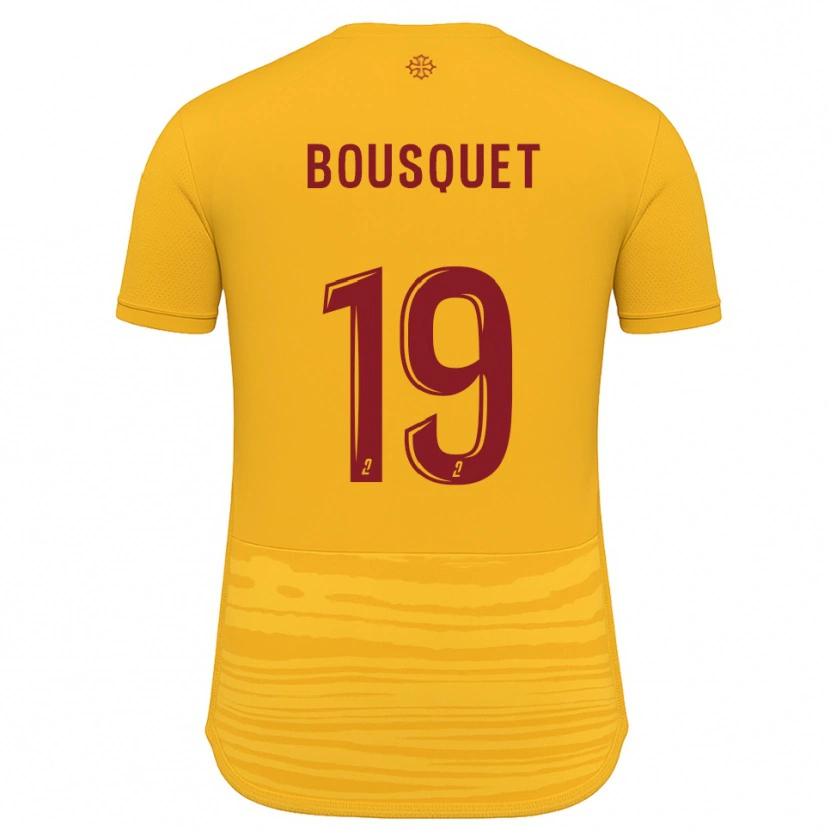 Danxen Kvinder Marie Bousquet #19 Orange Burgundy Udebane Spillertrøjer 2025/26 Trøje T-Shirt