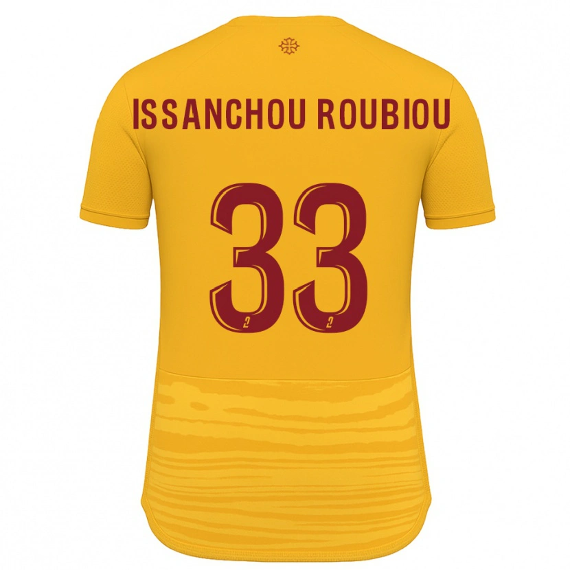Danxen Kvinder Corentin Issanchou Roubiou #33 Orange Burgundy Udebane Spillertrøjer 2025/26 Trøje T-Shirt