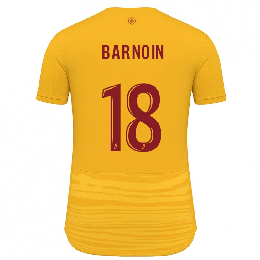 Danxen Kvinder Ninon Barnoin #18 Orange Burgundy Udebane Spillertrøjer 2025/26 Trøje T-Shirt