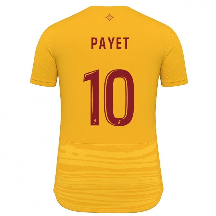 Danxen Kvinder Paul Payet #10 Orange Burgundy Udebane Spillertrøjer 2025/26 Trøje T-Shirt