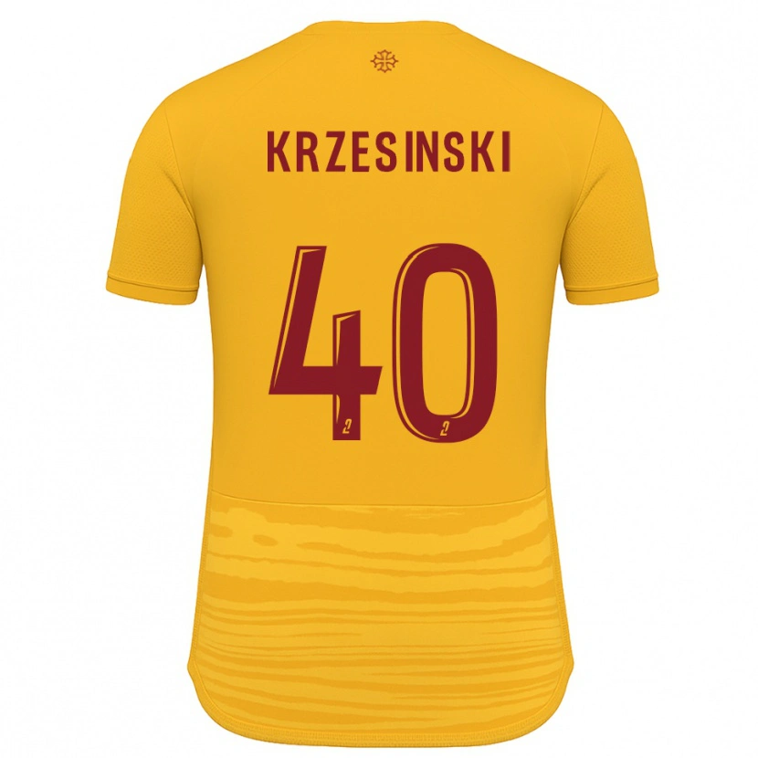 Danxen Kvinder Clément Krzesinski #40 Orange Burgundy Udebane Spillertrøjer 2025/26 Trøje T-Shirt
