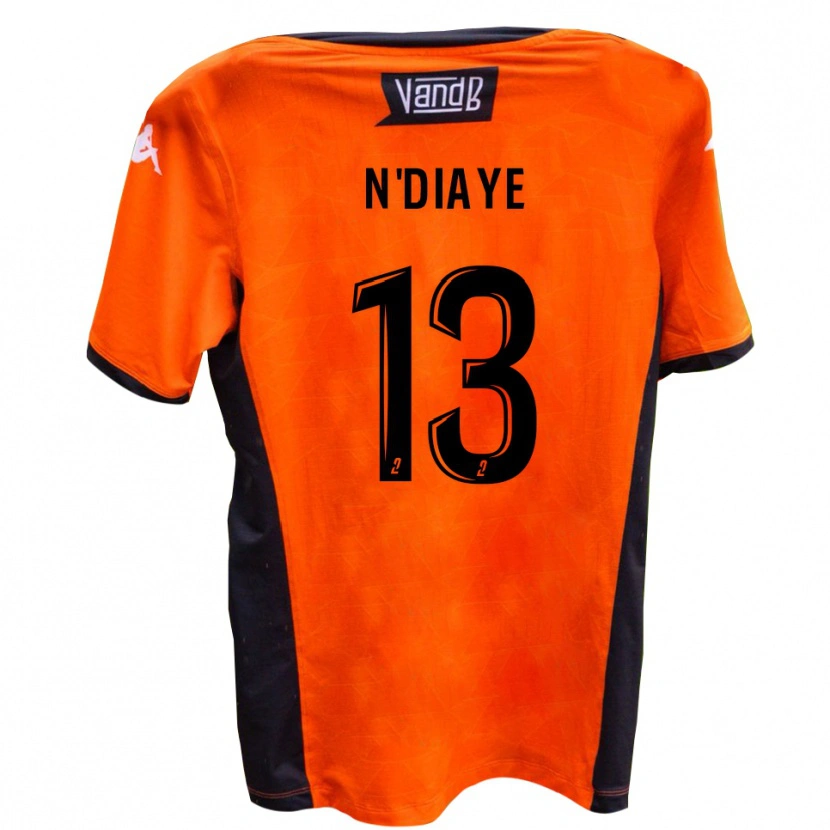 Danxen Kvinder Tijane N'diaye #13 Hvid Sort Udebane Spillertrøjer 2025/26 Trøje T-Shirt