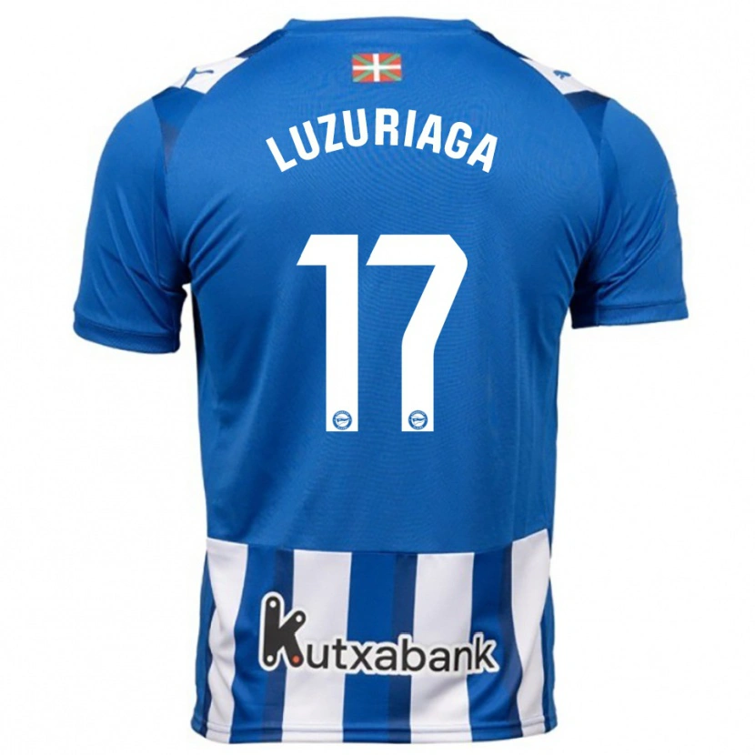 Danxen Børn Judith Luzuriaga #17 Blå Hvid Hjemmebane Spillertrøjer 2025/26 Trøje T-Shirt