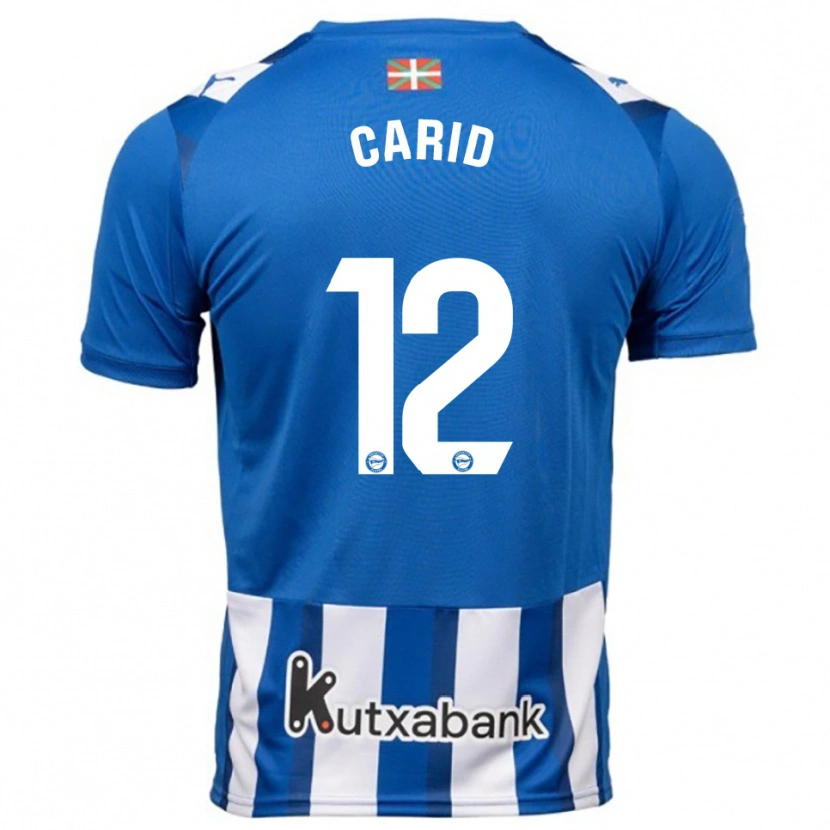 Danxen Børn Andrea Carid #12 Blå Hvid Hjemmebane Spillertrøjer 2025/26 Trøje T-Shirt